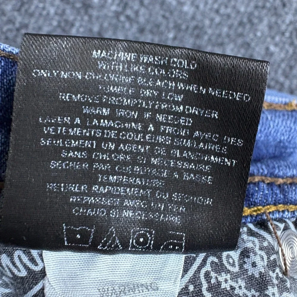 Empyre Surplus Co. Skeletor Jeans Mens 34 Blue Denim Stretch Mid Rise Skinny Leg